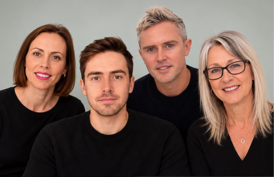 The Clear9 team: Gosia, James, Paul and Pauline